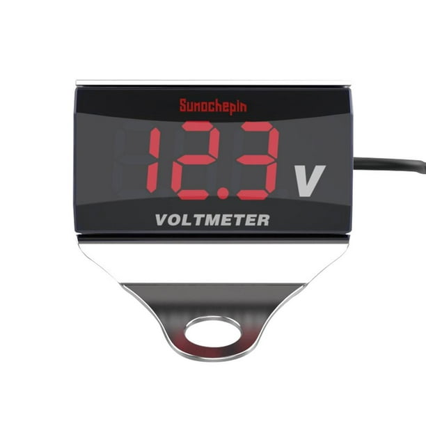 DC 12V RGB LED Panel Digital Voltage Volt Meter Display Voltmeter Motorcycle Car